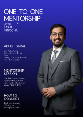 1-1 Mentorship for Law Entrance Exams cover
