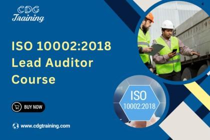 ISO 10002:2018 Lead Auditor Course cover