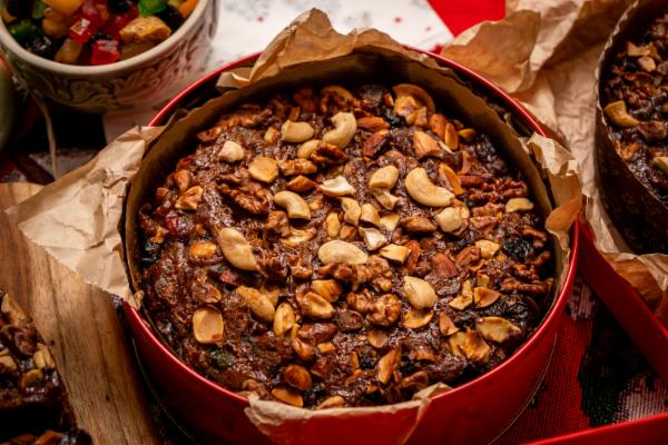 Loaded Christmas Fruit Cake cover