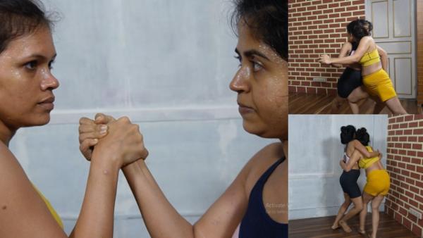 A wrestling match between two alpha females (Middleweight)[Aditi vs Meenakshi] cover