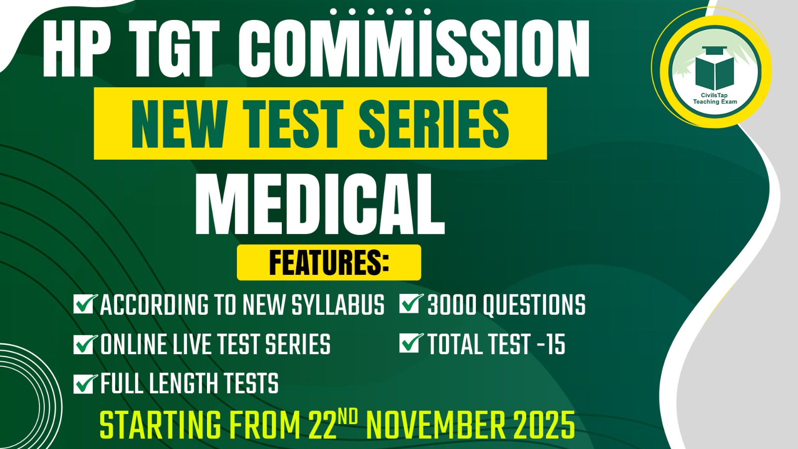 HP TGT TEST SERIES | MEDICAL | AS PER NEW SYLLABUS cover