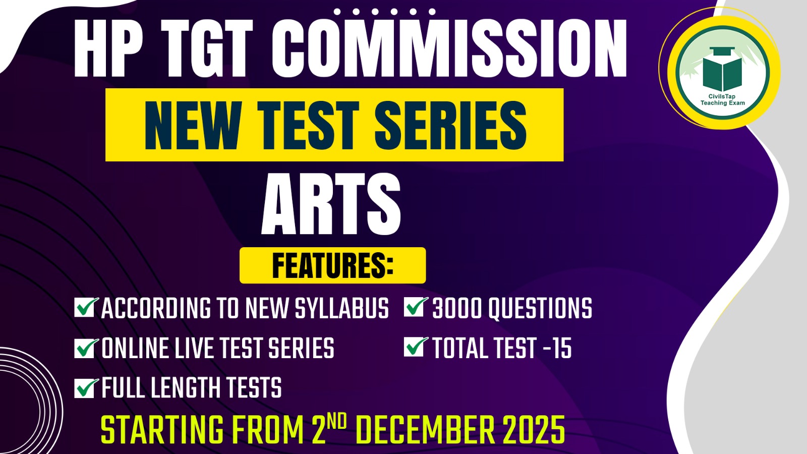 HP TGT TEST SERIES | ARTS | AS PER NEW SYLLABUS cover