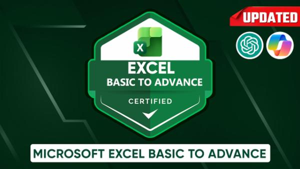 Microsoft Excel (Beginner to Advance) with AI | 2026 cover