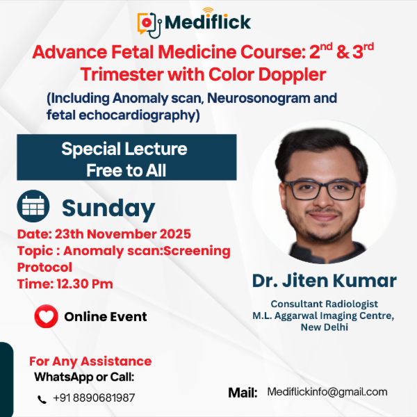 Special Lecture of Advance Fetal Medicine Course - 2nd and 3rd Trimester with Color Doppler cover