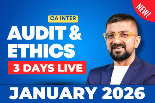 CA Inter Audit 3 Days Live Batch for January 2026 cover