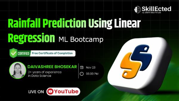 Rainfall Prediction Using Linear Regression – ML Bootcamp cover