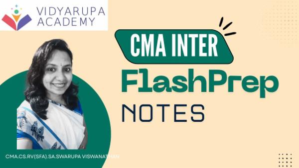 FlashPrep Notes - CMA (India) cover