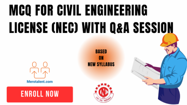 NEC Licence MCQ for Civil Engineer with Explanation and Q&A (New Syllabus) cover