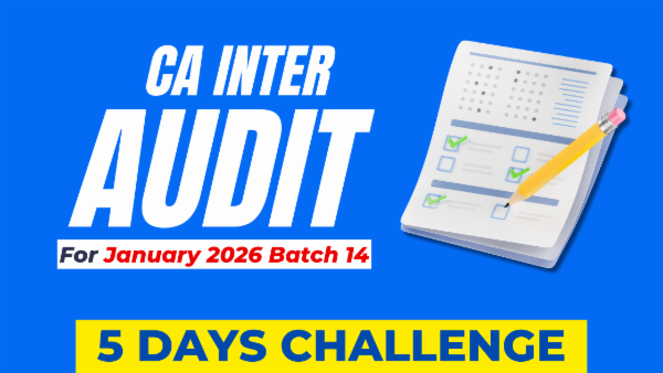 CA Inter Audit 5 Days Challenge for January 2026 Batch 14 cover