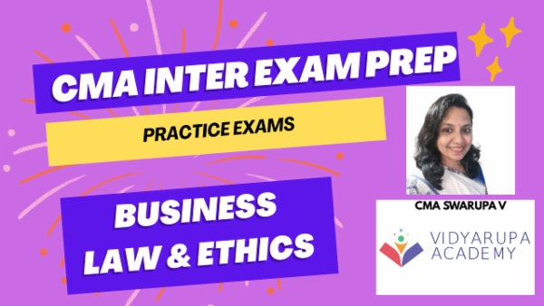 Rapid Revision - CMA Inter Business Law and Ethics Practice Test Series cover