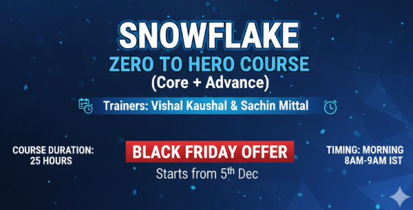 Snowflake Beginner to Advanced Course cover