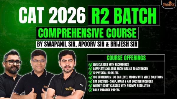 CAT 2026 | R2 (Hinglish) I Comprehensive Batch for CAT 2026 - Basic to Advanced Courses of Quantitative Aptitude, Logical Reasoning & Data Interpretation, Verbal Ability & Reading Comprehension – All In One cover