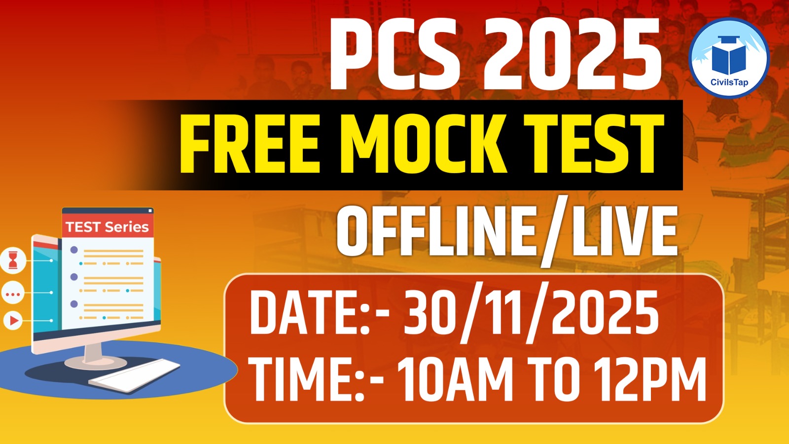 PCS Free Mock Test cover