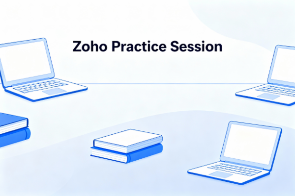 Zoho Books Practise Session cover