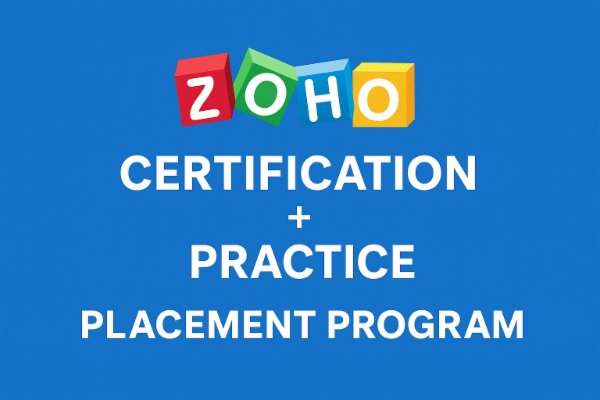Student bundle - Zoho certification + Practise +Placement support cover