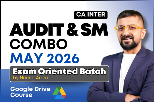 CA Inter Audit & SM Exam Oriented Batch Combo for May 2026 - Google Drive Classes cover
