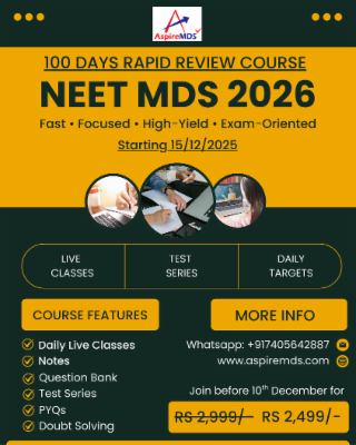 RAPID REVIEW - NEET MDS 2026 cover