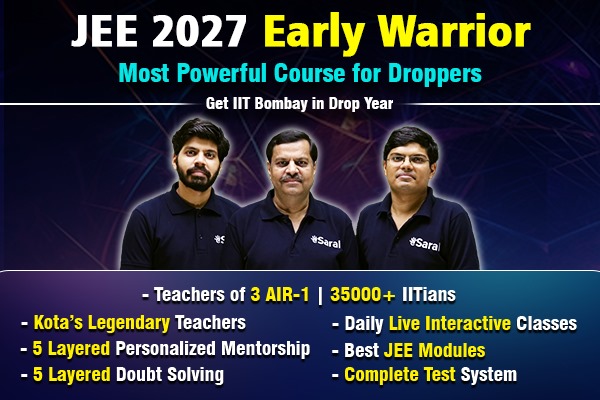 JEE 2027 Early Warrior for Dropper cover