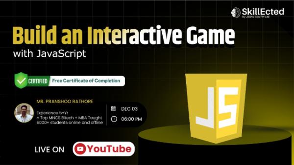 Build an Interactive Game with JavaScript  cover