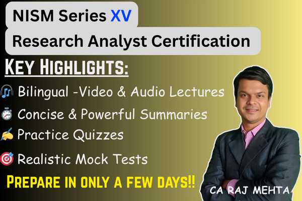 NISM-Series-XV-Research Analyst Certification Examination cover