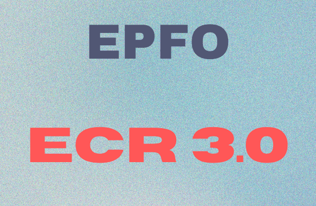 EPFO ECR 3.0  cover