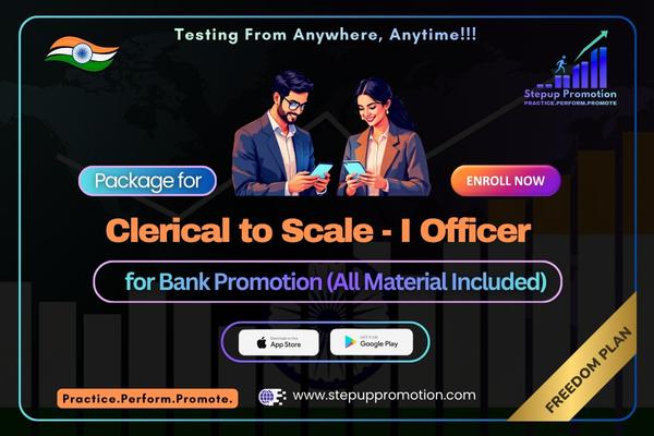 Freedom Plan: Package for Clerical to Scale-I Officer for Bank Promotion (All Material Included) Exclusive for Indian Learners cover