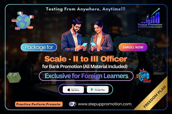 Freedom Plan: Package for Scale-II to III Officer for Bank Promotion (Unlimited Material Included) Exclusive for Foreign Learners cover