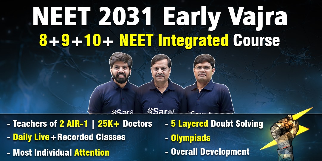 NEET 2031 Early Vajra for Class 8 Integrated cover