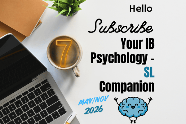 IB Psychology SL - 2026 Crash Course for heutagogical learners cover