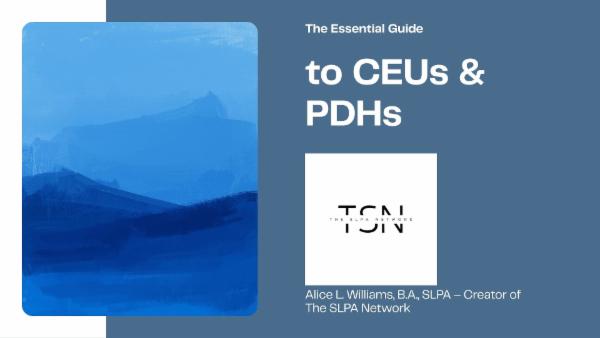 The Essential Guide TO CEUs & PDHs cover