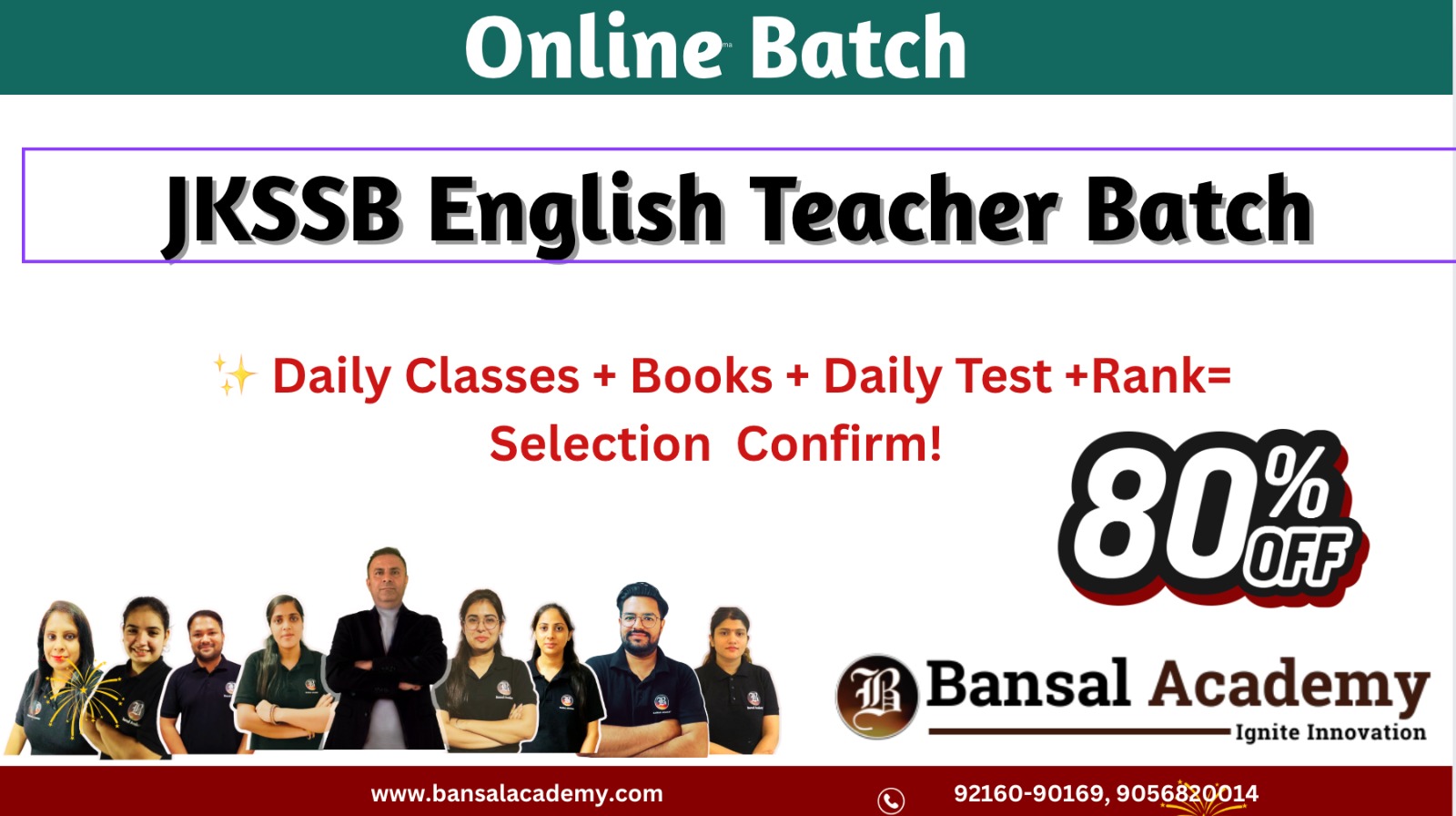 JKSSB English Teacher Batch cover