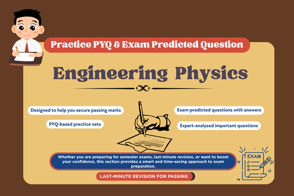 Engineering Physics PYQ and Expected Question cover