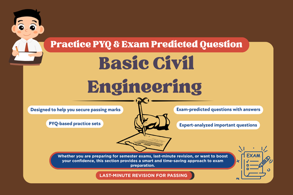 Basic Civil Engineering PYQ and Expected Question cover