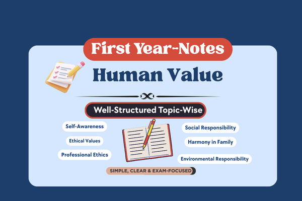 Human Value Notes cover