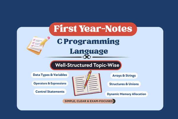 C Language Notes cover