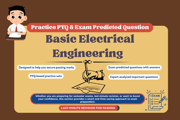 Basic Electrical Engineering PYQ and Expected Question cover