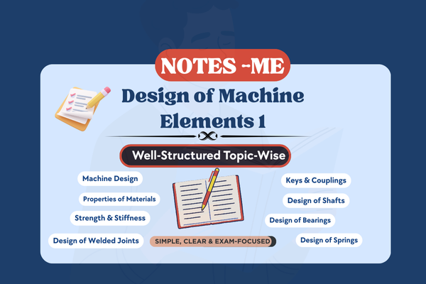 Design of Machine Elements -1 Notes cover
