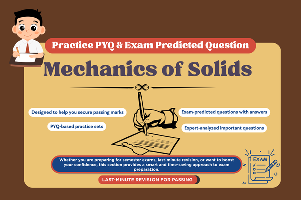 MECHANICS OF SOLIDS PYQ and Expected Question cover