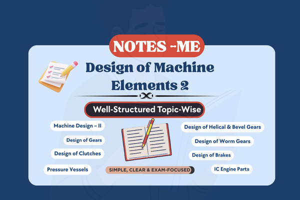 Design of Machine Elements - II Notes cover