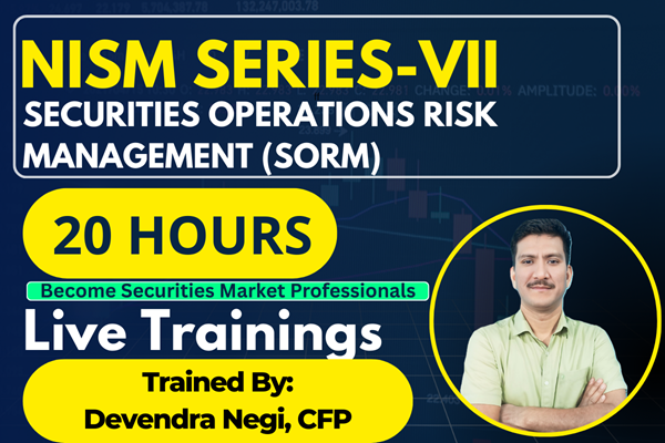 NISM Series-VII: Securities Operations Risk Management Certification Live Training Jan 2026 Batch cover