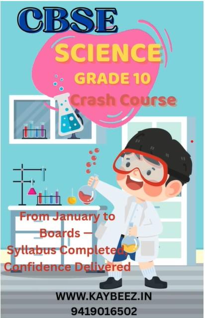 CBSE Grade 10 Science Crash Course cover