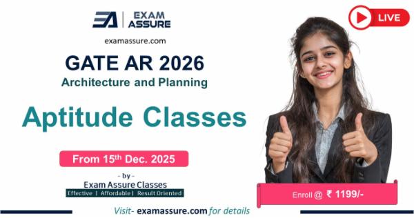 Aptitude Course for GATE Architecture and Planning 2026 (Live from 15 Dec. 2025) cover