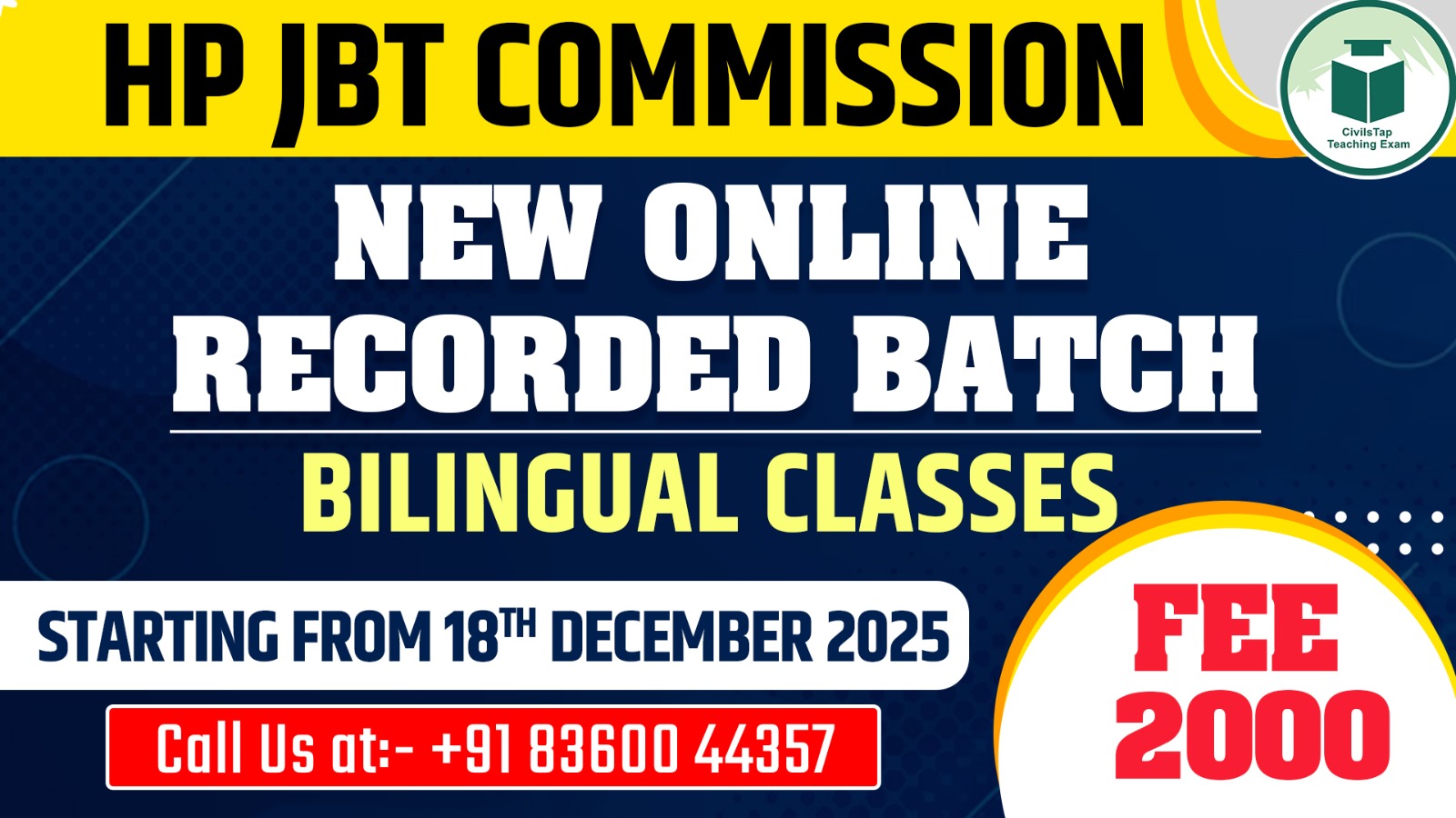 HP JBT Online Recorded Course cover