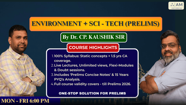 Environment + Science & Tech (Prelims): 2026 Package cover