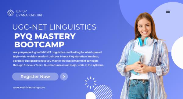 NET LINGUISTICS PYQ MASTERY BOOTCAMP 10 DAYS cover