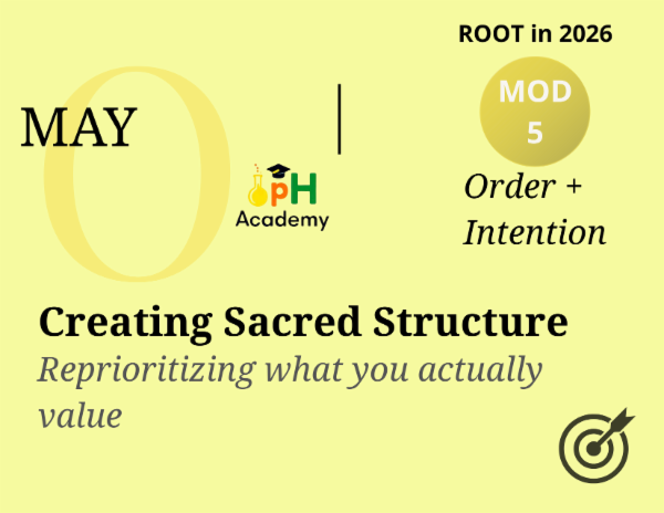 R26-05 Creating Sacred Structure: Reprioritizing what you actually value cover