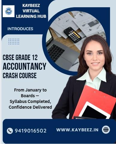 CBSE Grade 12 Accountancy Crash Course cover