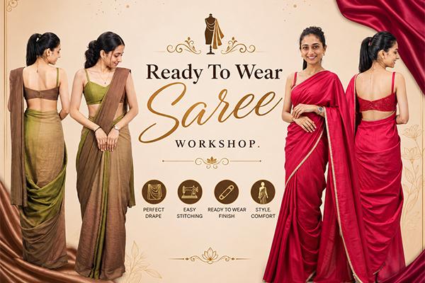 Ready To Wear Saree Workshop cover