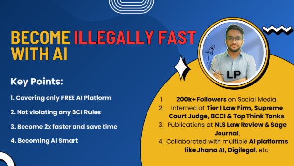 Become ILLEGALLY FAST with AI in Law School cover