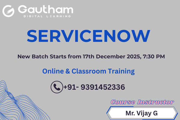 ServiceNow Live Classes : New Batch Starts from 17th December 2025 7:30 PM cover
